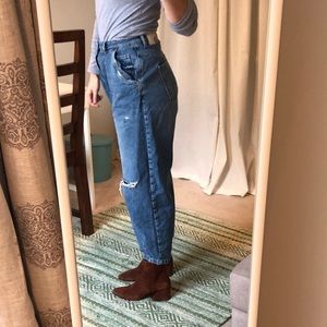 Zara high-waisted balloon jeans